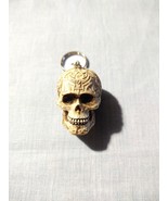 RESIN 3D TRIBAL TATTOO DESIGN SKULL HEAD CRANIUM DRIVER KEY CHAIN RING - $9.99