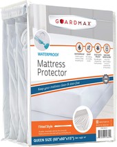 Guardmax Mattress Protector Waterproof Fitted Sheet - Queen Size -, And Dirt. - £26.20 GBP