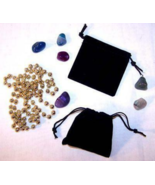 24 SMALL BLACK VELVET DRAWSTRING STORAGE JEWELRY BAGS soft bag coins roc... - $9.45