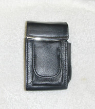 New Genuine Leather Hard Cigarette Case Flip Top - BLACK - £12.59 GBP
