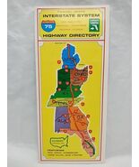 Vintage 1968 Travel-Mate Interstate System Highway Directory Travel Broc... - $36.07 CAD