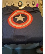 Men&#39;s Marvel Captain America Shield Logo Distressed Retro Graphic T Shirt L - $5.90