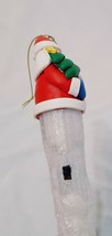 Santa Claus Icicle Ornament Lights Up 10&quot;  Winter  - £11.67 GBP