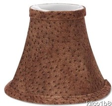 Animal Print Fabric Chandelier Lamp Shade Browns Traditional, any room - $11.99