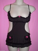 Naughty and Nice Lingerie Famous Maker Plus Size 2 Pc Risky Business Apr... - $27.99