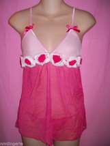 Dreamgirl Lingerie Sexy Sweet Romance Babydoll and Thong Set: One Size - £19.17 GBP