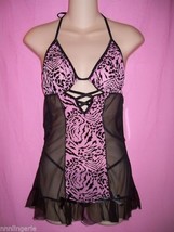 Dreamgirl Lingerie Sexy Tigress Chemise and Thong Set - $22.99