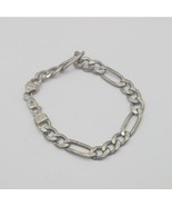 Man&#39;s Sterling Silver 925 Figaro Link Bracelet - $136.77 CAD