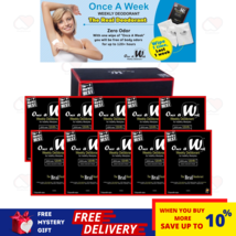 10Pack ONCE A WEEK Disposable Wipes Deodorant Heal Body Underarm Zero SweatOdour - £39.95 GBP