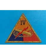 POST WWII, U.S. ARMY, OCCUPATION PERIOD, IV ARMORED CORPS, BULLION, PATCH - $48.02 CAD