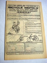 1972 Ad Join the American Bicycle Moto-X Association Moto Cross - $7.99