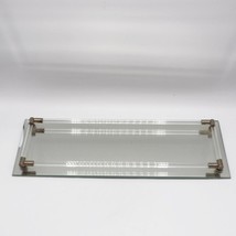 Mirror Dresser / Vanity Mirror Glass Tube Sides Boudoir Tray - £35.47 GBP