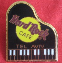 Tel aviv CLOSED Hard Rock Cafe fender PIANO Pin RARE BLACK KEYS  - $19.99