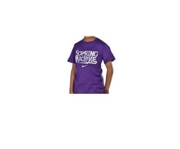 BOY&#39;S YOUTH KIDS NIKE PURPLE SCORING MACHINECREW TEE T SHIRT NEW $25  - $322.80 MXN