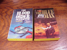 Lot of 2 Jack D. Hunter Paperback Books, The Blue Max, The Blood Order, PB - £7.95 GBP