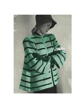 1940s Swing Back Coat or Jacket - Knit Pattern (PDF 2248) - $3.75