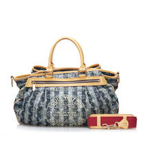 Louis Vuitton Denim Cavalier GM Handbag Shoulder Bag Blue - £1,723.23 GBP