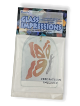 Darice Glass Impressions &quot;Butterfly&quot; #2439-17 - 3mm Arch Glass Ornament (New) - £7.45 GBP