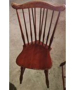 VTG Windsor Back Slant Spindle Wood Dining Sitting Table Chair Cherry? C... - $179.99