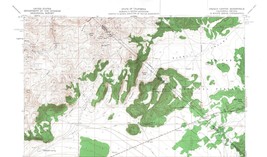 Trench Canyon Quadrangle California-Nevada 1958 Topo Map Vintage USGS 15 Minute - £13.23 GBP