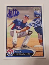 Nick Urbanus Texas Rangers 2012 Topps Pro Debut Autograph Card #157 READ DESCRIP - $4.94