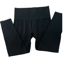 Soma Black Seamless Leggings High Waist Tummy Control Yoga Pants 2XL - $13.99