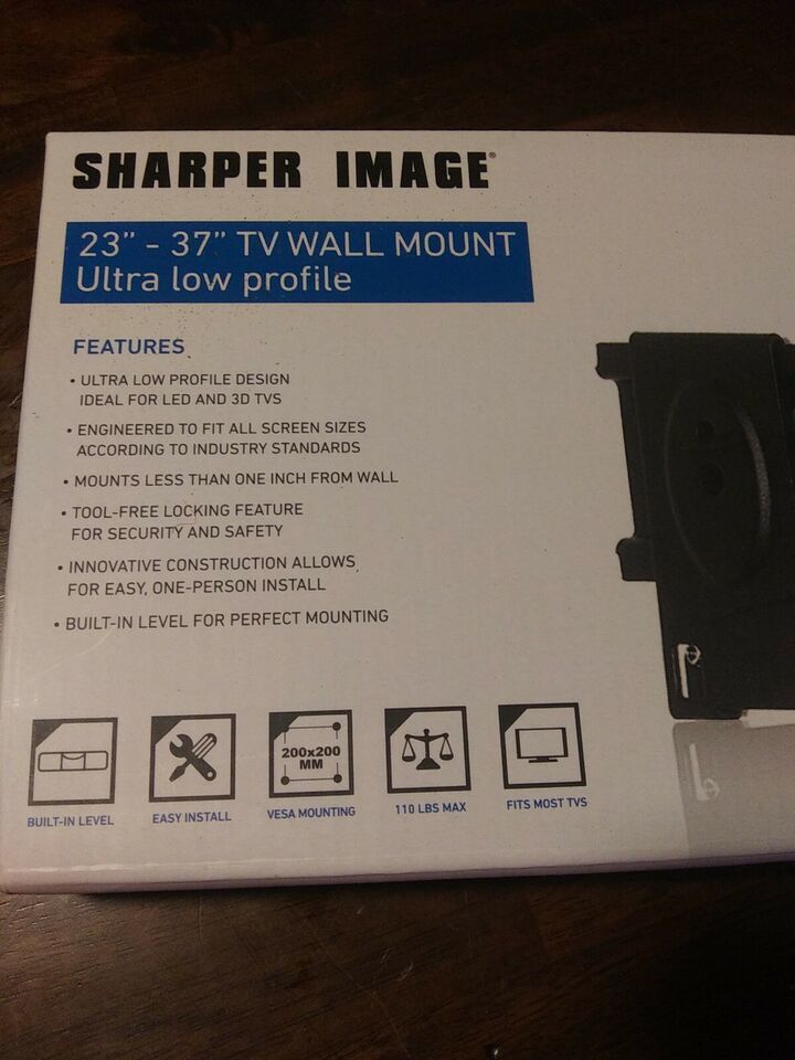 Ultra Low Profile Wall Mount for 23” – 37&quot; Flat Screen TVs with Built-in... - $9.49