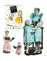 1940s Ladies &amp; Girls Pinafores, Aprons, Slacks - 11 Vintage patterns (PDF 4536) - £7.80 GBP