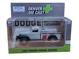 Denver Diecast 1947 Gray Dodge Power Wagon Truck 1:48 Scale - £11.67 GBP