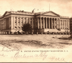 c1901 United States Treasury Building Washington DC Undivided Back Postcard - £8.07 GBP