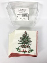 NIP Spode Christmas Tree 3-Ply Paper Beverage Napkins 26 Count OPEN BOX - £7.90 GBP