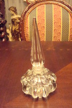 Gorgeous Crystal Perfume Bottle With Stopper, 7&quot; - £43.06 GBP