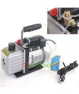 3CFM ROTARY VANE HVAC DEEP Air Vacuum Pump For R134A &amp; R12/R22 R410a Cha... - $116.01 CAD
