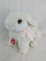 Charm Co Sweet Bunny Plush White 8 Inch 5050 1989 Stuffed Animal Toy - $25.95