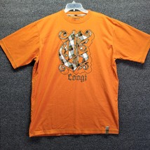 Coogi Heavy Embroidered Heritage T-Shirt Orange Men’s Size 2XL - £26.57 GBP