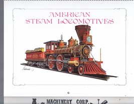 American  Steam Locomotives Calendar 1975  - £3.92 GBP