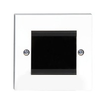 Philex 70435R Single Width Brushed Cable Entry/Exit Faceplate  - $13.00