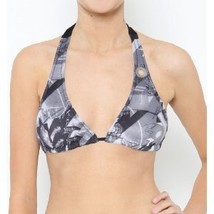 WOMEN&#39;S/JRS VOLCOM PHOTO HOUND BLACK/WHITE HALTER BIKINI SWIMSUIT NEW $60 - £26.06 GBP