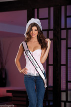 Dreamgirl &quot;Bridalicious&quot; Veil, Light Up Sash &amp; Thong Bridal Accessory Gi... - $24.99
