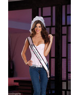 Dreamgirl &quot;Bridalicious&quot; Veil, Light Up Sash &amp; Thong Bridal Accessory Gi... - $34.17 CAD
