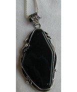 beautiful onyx pendant - $85.00