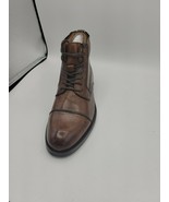 Kenneth Cole Reaction Men Brewster Jack Boots Cap Toe Size 9 M Cognac Le... - £59.24 GBP