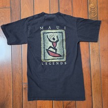 Vintage MAUI Hawaii LEGENDS TShirt USA Men’s Small S Surfing Black - $11.83
