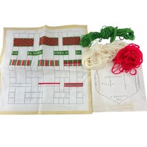 Vintage Noel Christmas Ribbon Pillow Kit by Raffetto 1977 Partially Comp... - $19.79