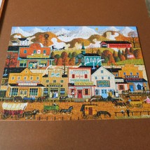 Charles Wysocki Petes Gambling Hall 300 Large Piece Puzzle Complete Buffalo - £7.63 GBP