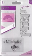 Crafter&#39;s Companion. Gemini. Laugh Stamp &amp; Die Set. Die Cutting Cardmaki... - $9.38