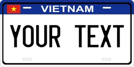 Vietnam Blue Flag License Plate  Custom Auto Bike Motorcycle Tag - $10.59+
