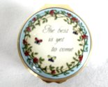 HALCYON DAYS ENAMEL &quot;The best is yet to come&quot; Trinket Box Baylor - £80.18 GBP