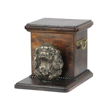 Urn for dog’s ashes with a standing statue -Cavalier King Charles Spaniel, ART-D - £158.50 GBP