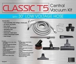 Central Vac KIT-TITAN T5,CLASSIC,30FT Low Voltage W/DELUXE Tool Kit - £142.34 GBP